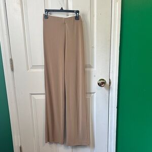 Boston Proper Wide Leg Tan Pants